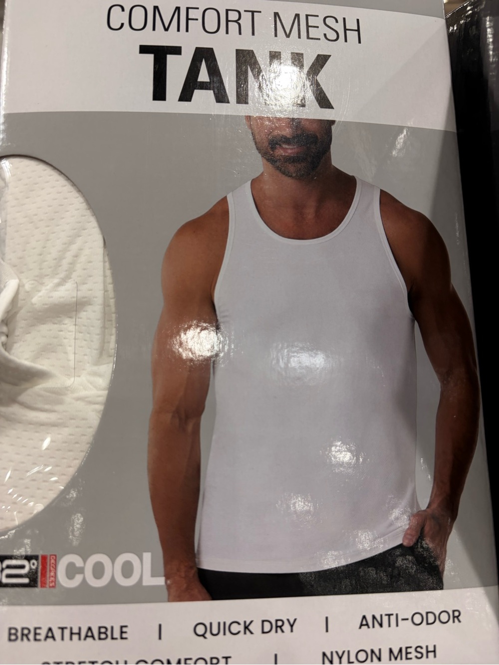 32 Degrees Cool Mesh Tank 3-Pack Mens White Anti-Odor Comfort new S/M/L